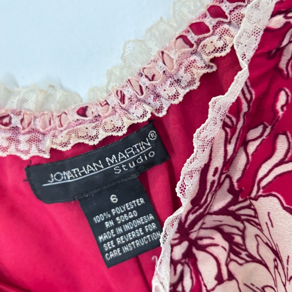 Jonathan Martin Vintage Lace Trim Romantic Fairy Y2K Dress Size 6 *C3 - Picture 11 of 16
